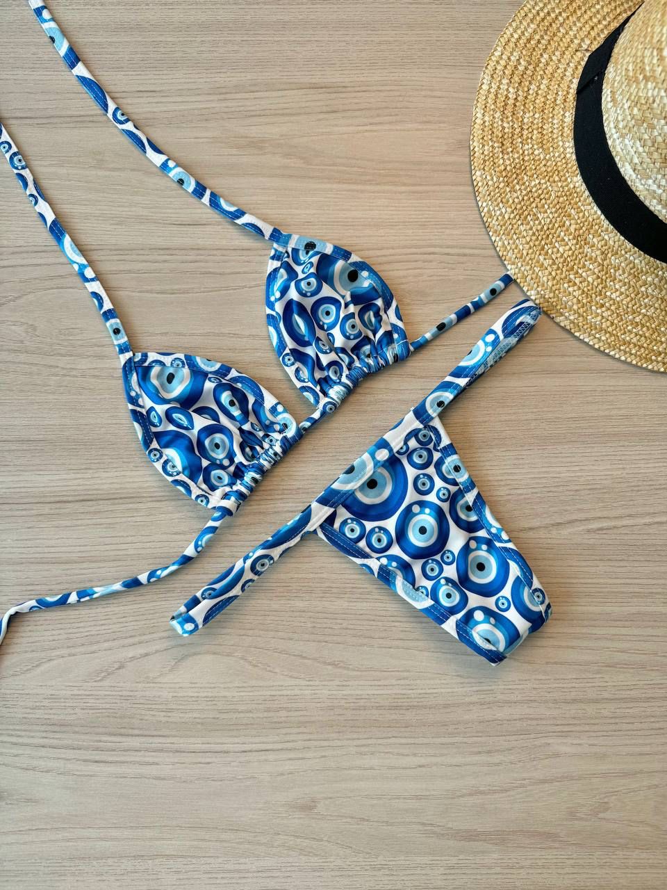 Biquíni Fita Olho Grego Azul