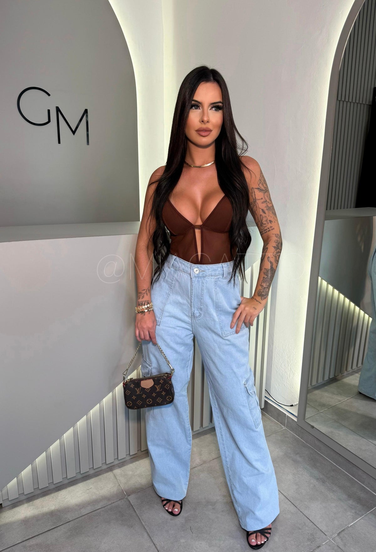 Calça Cargo Jeans